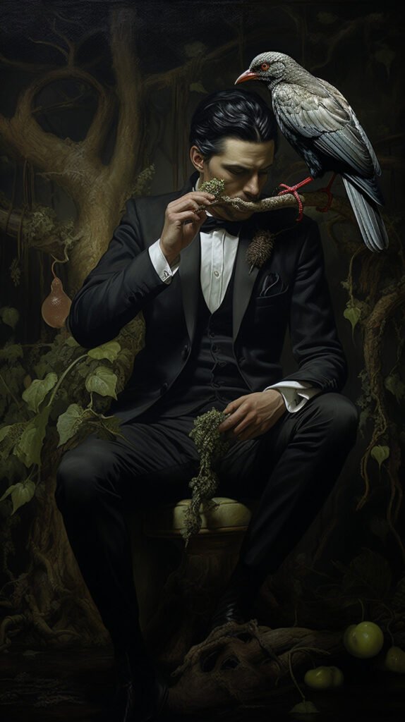 Mathieu Seveno - A man heats a bird